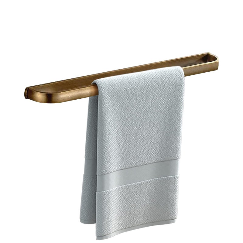 Leyden Brass Towel Bar, Antique Bathroom 23.6 inch Bath Towel Holder Rack, Wall Mounted Bathroom Accessory Towel Rod Hanger Retro - Image 1